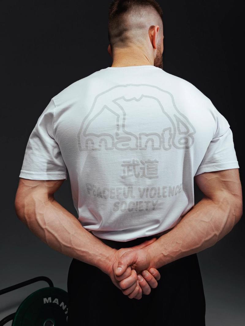 MANTO society 25 tshirt-white